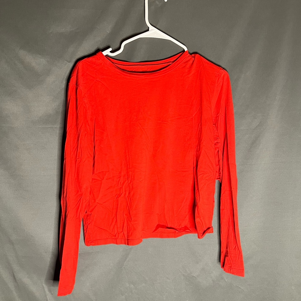 Wild Fable Vibrant Red Long Sleeve Top